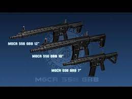 G&G MGCR 556 Gas Blowback Airsoft Rifle w/ M-LOK Handguard - 10 inch
