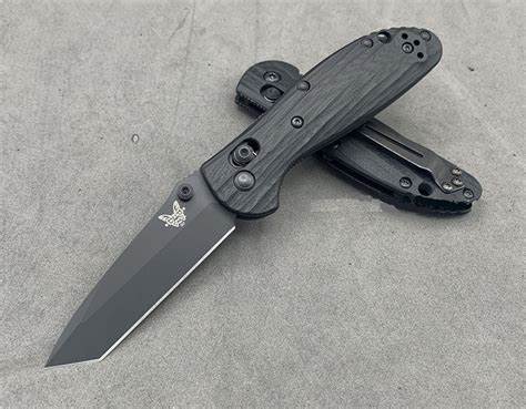 Benchmade Mini Griptilian Pardue Folding Knife, M4 Steel, G10 Black, 556CU6