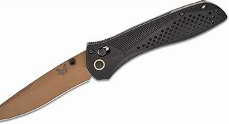 Benchmade Seven Ten Limited Edition Folding Knife, FDE MagnaCut, Black Aluminum